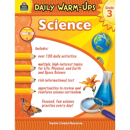 Teacher Created Resources Daily Warm-Ups Science Book, Grade 3 3968